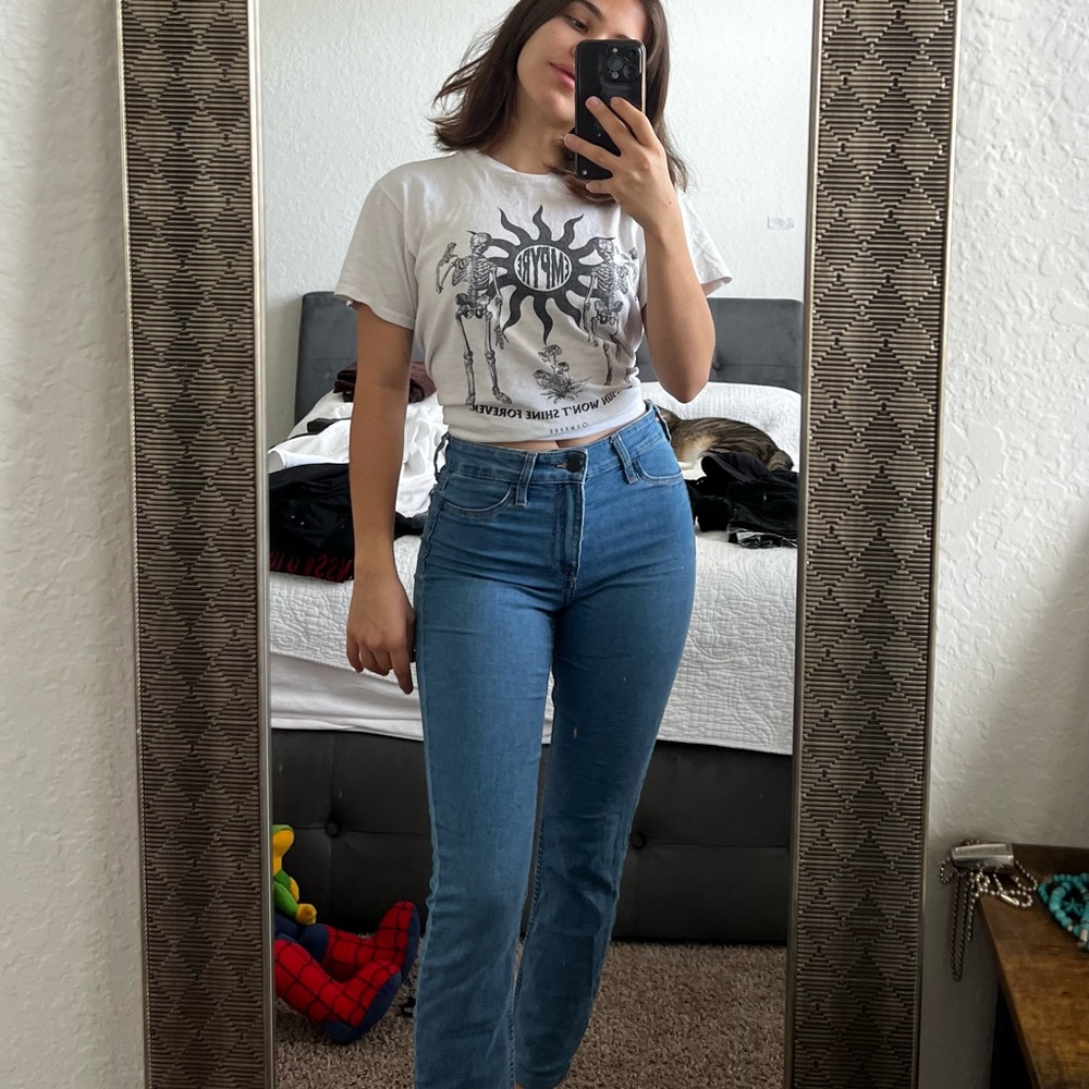 Blue Denim Jeans from H&M Turkey, size 2